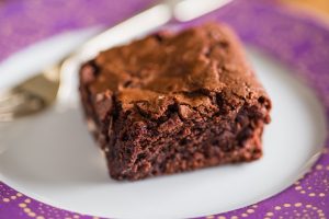 Brownie on a plate