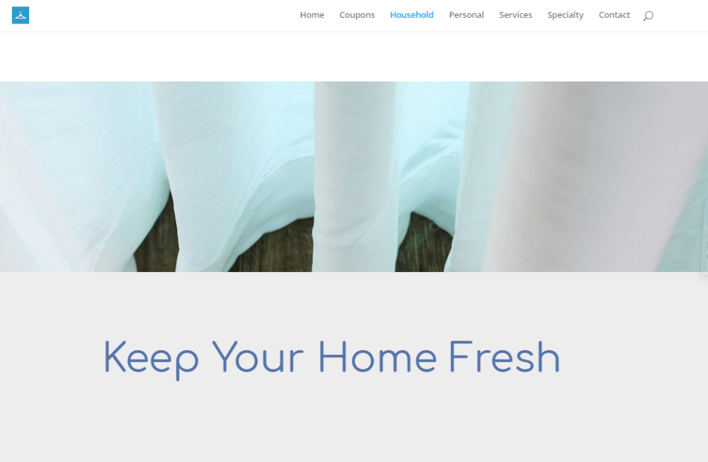 dry cleaner web design