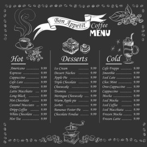 chalkboard menu small