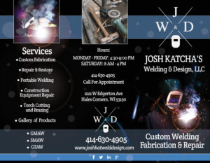 Welding brochure design Waukesha Josh Katcha